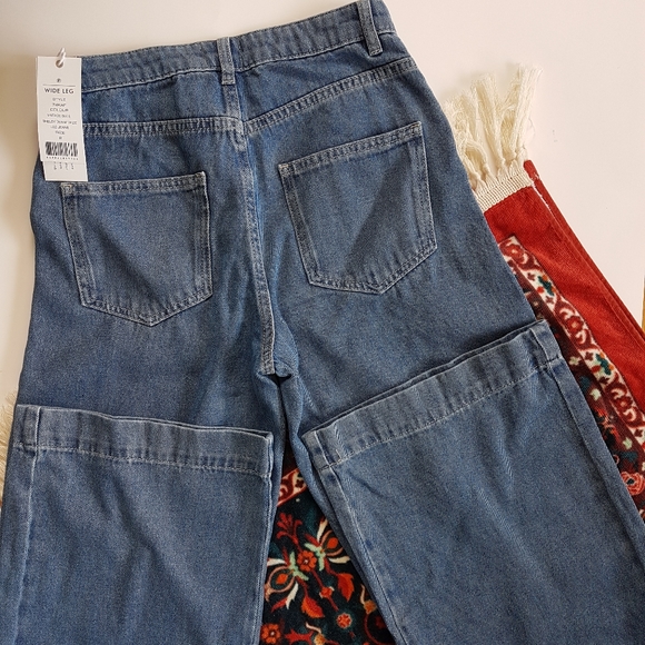 French Connection - Shelby Denim Wide Leg Jeans - Picture 4 of 8